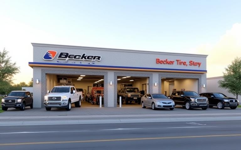 Becker Tire, LLC storefront with service bays