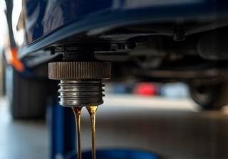 Professional oil change service